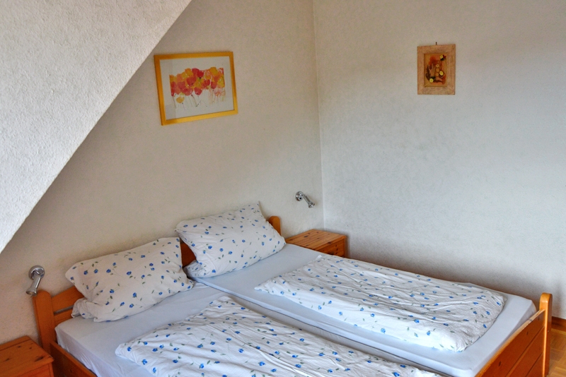 Ferienhof Straub Sasbach Ferienwohnung Panorama-Blick Schlafzimmer