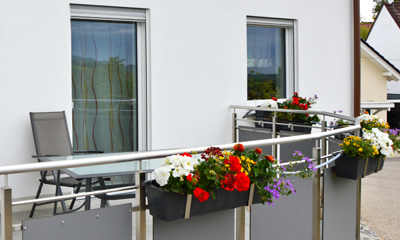 Ferienhof Straub Sasbach Ferienwohnung Klosterblick Balkon